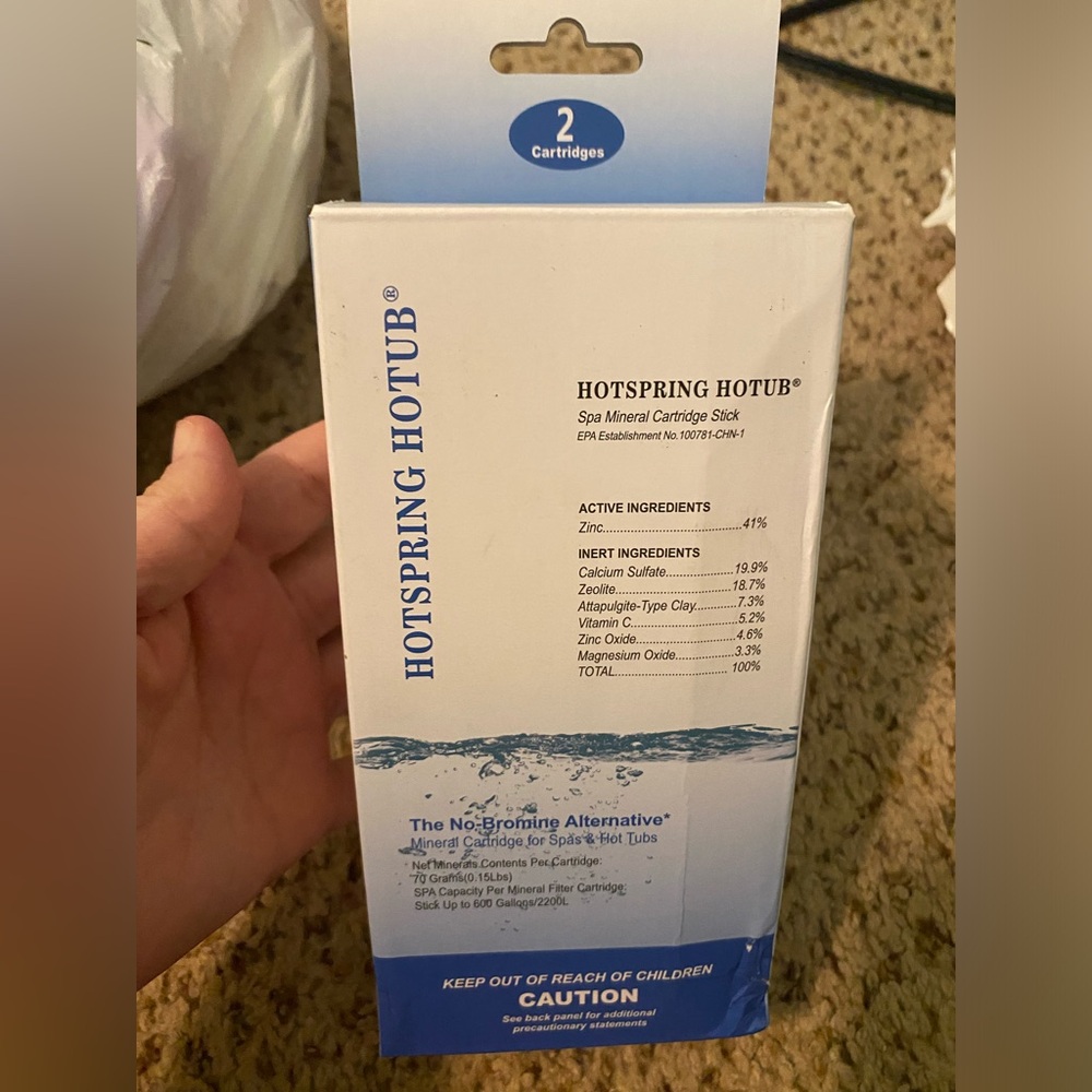 Hot Tub Mineral Cartridge Stick